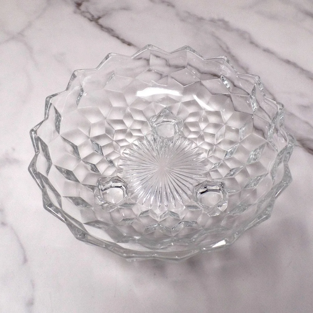 Vintage Fostoria American Clear (2056) Three-toed Bon Bon (137)